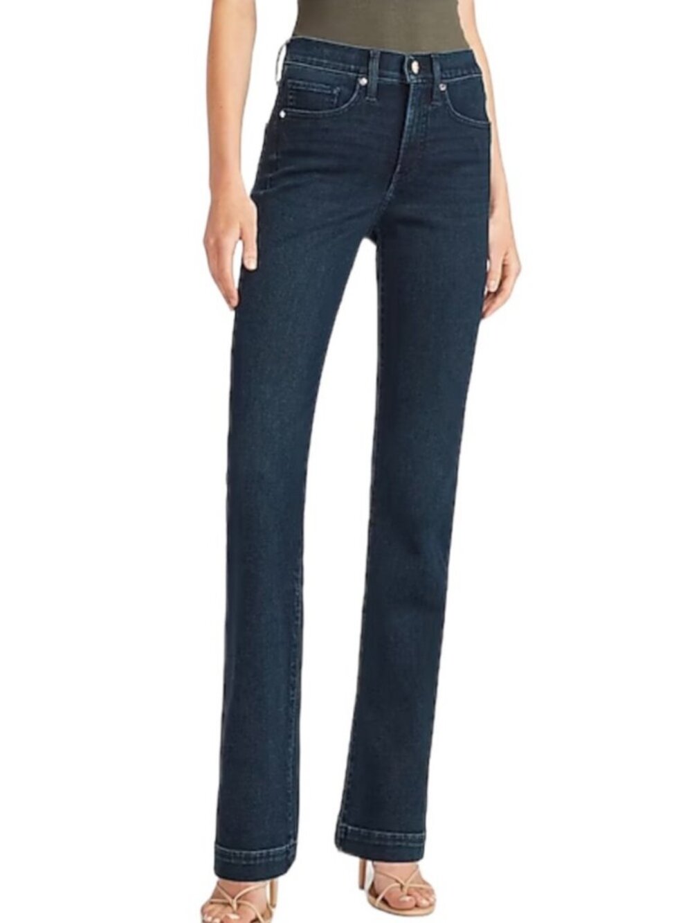 EXPRESS Women's Bootcut Mid Rise Jeans Dark Wash | Size 12R